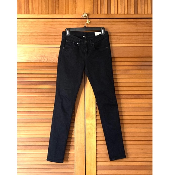Rag & Bone - Black Skinny Jeans sz 26 Like New - Picture 4 of 6